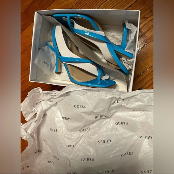 ꜱᴀɴᴅᴀʟꜱ ʜᴇᴇʟꜱ ,  ʙʀᴀɴᴅ :  ɢᴜᴇꜱꜱ  , ꜱɪᴢᴇ : 7.5 , ᴄᴏʟᴏʀ : ʙᴇʀᴍᴜᴅᴀ ʙʟᴜᴇ - Picture 5 of 7